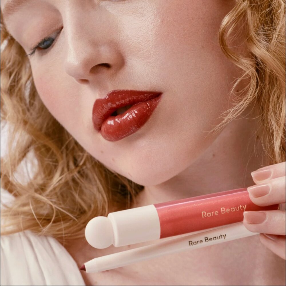 NWT Rare Beauty Glass Effect Lip Liner & Gloss Duo